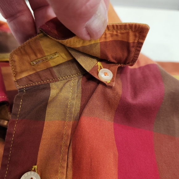 VTG Robert Talbott Shirt Long Sleeve Button Down Multicolor Plaid Mens Size M - Picture 4 of 13